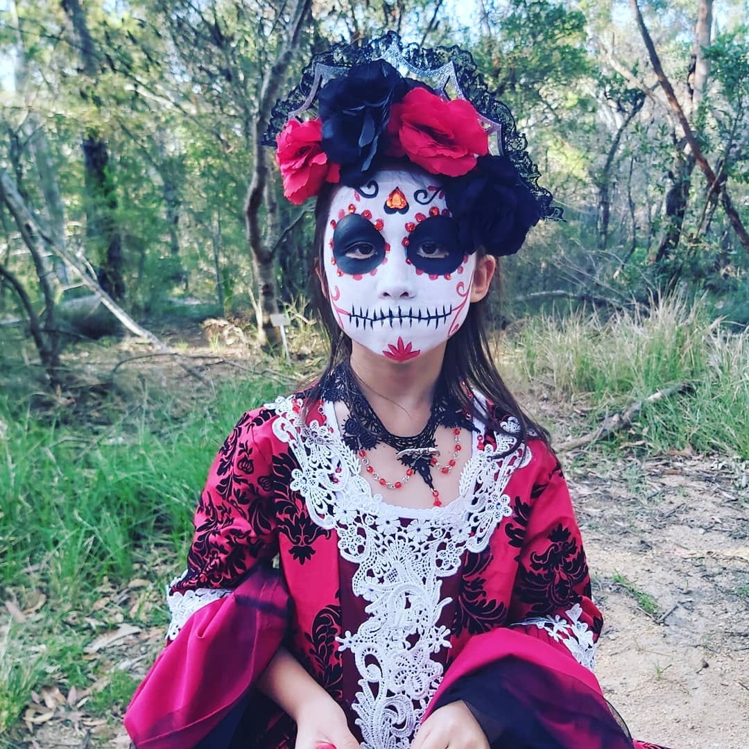 full face mask birthday girl face painting sydney